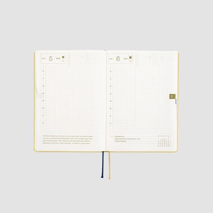 Hobonichi Techo HON A6 Japanese Edition 2024 Slash (Ivory)