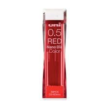 Uni Nano Dia  0.5 mm Kalem Ucu -Red