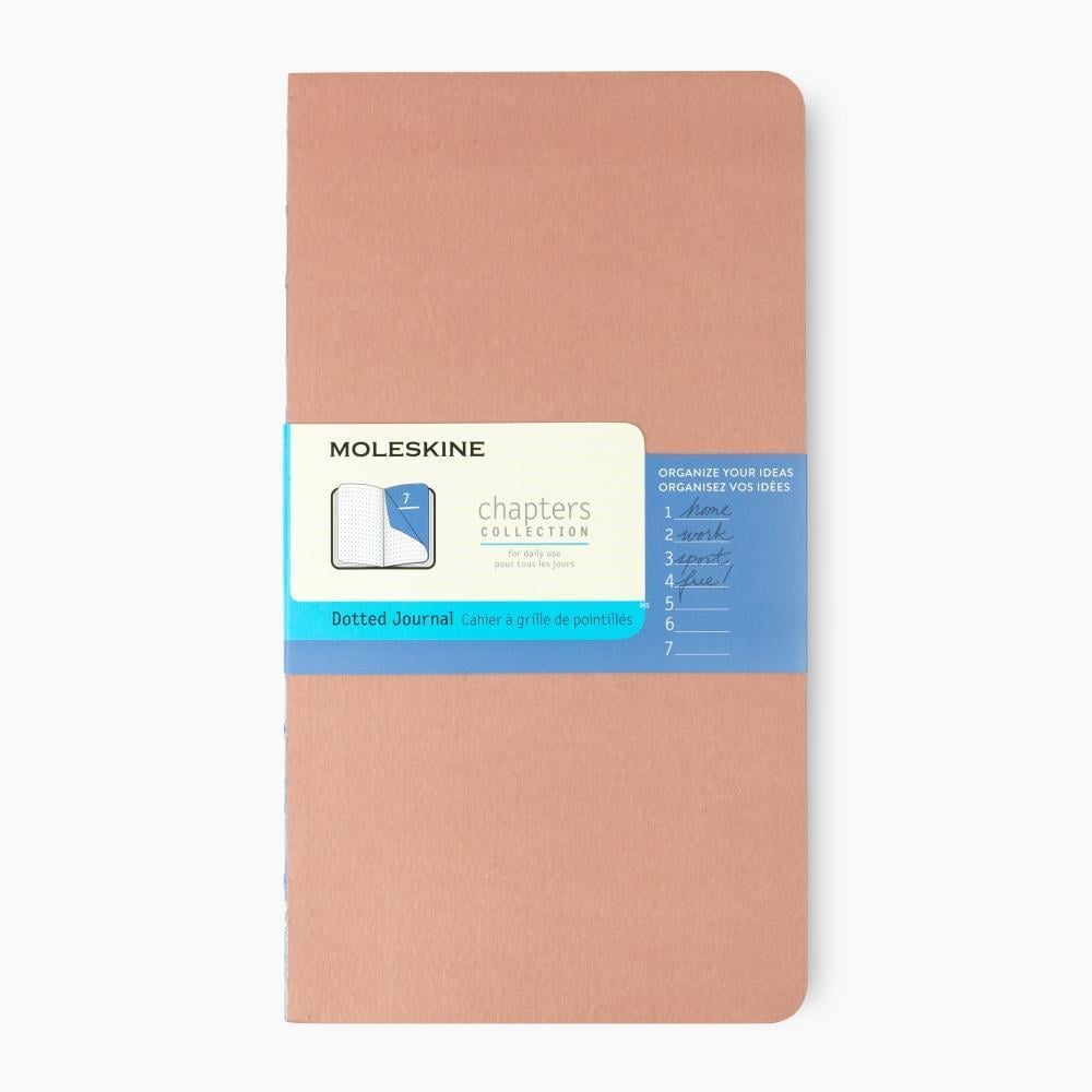 Moleskine Açık Dikiş Chapters Collection Dot (Noktalı) Defter Toz Pembe Small 7.5 x 14 cm