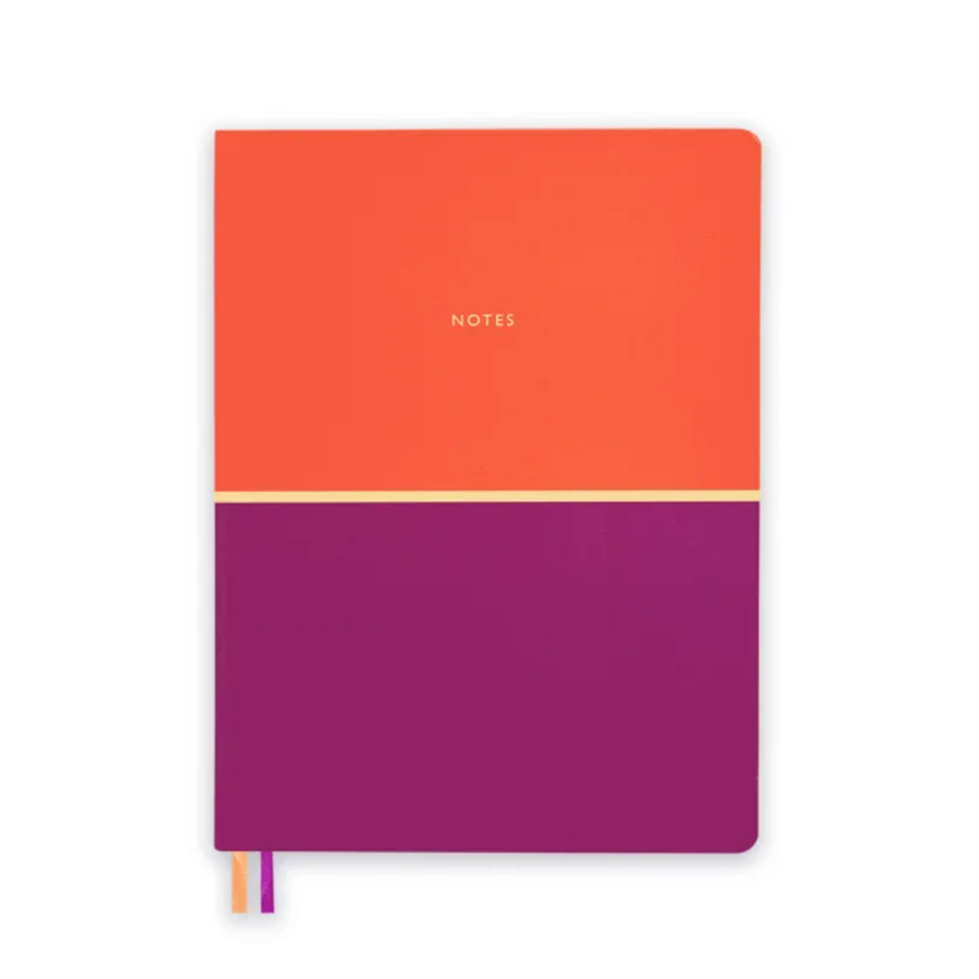 Episode Colourblock Duo Tangerine Cabernet XL Sert Kapak Defter
