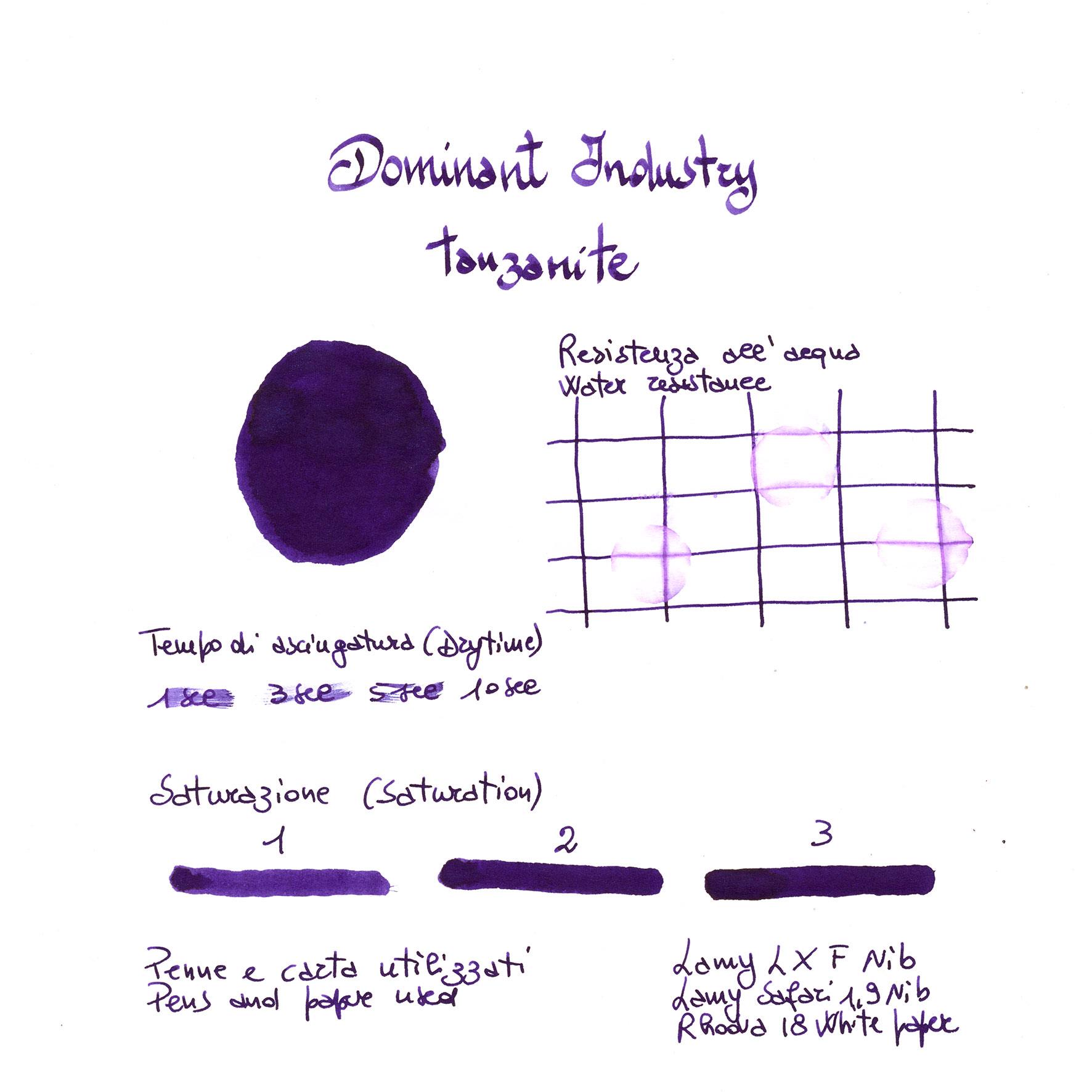 Dominant Industry Pearl Şişe Mürekkep Tanzanite