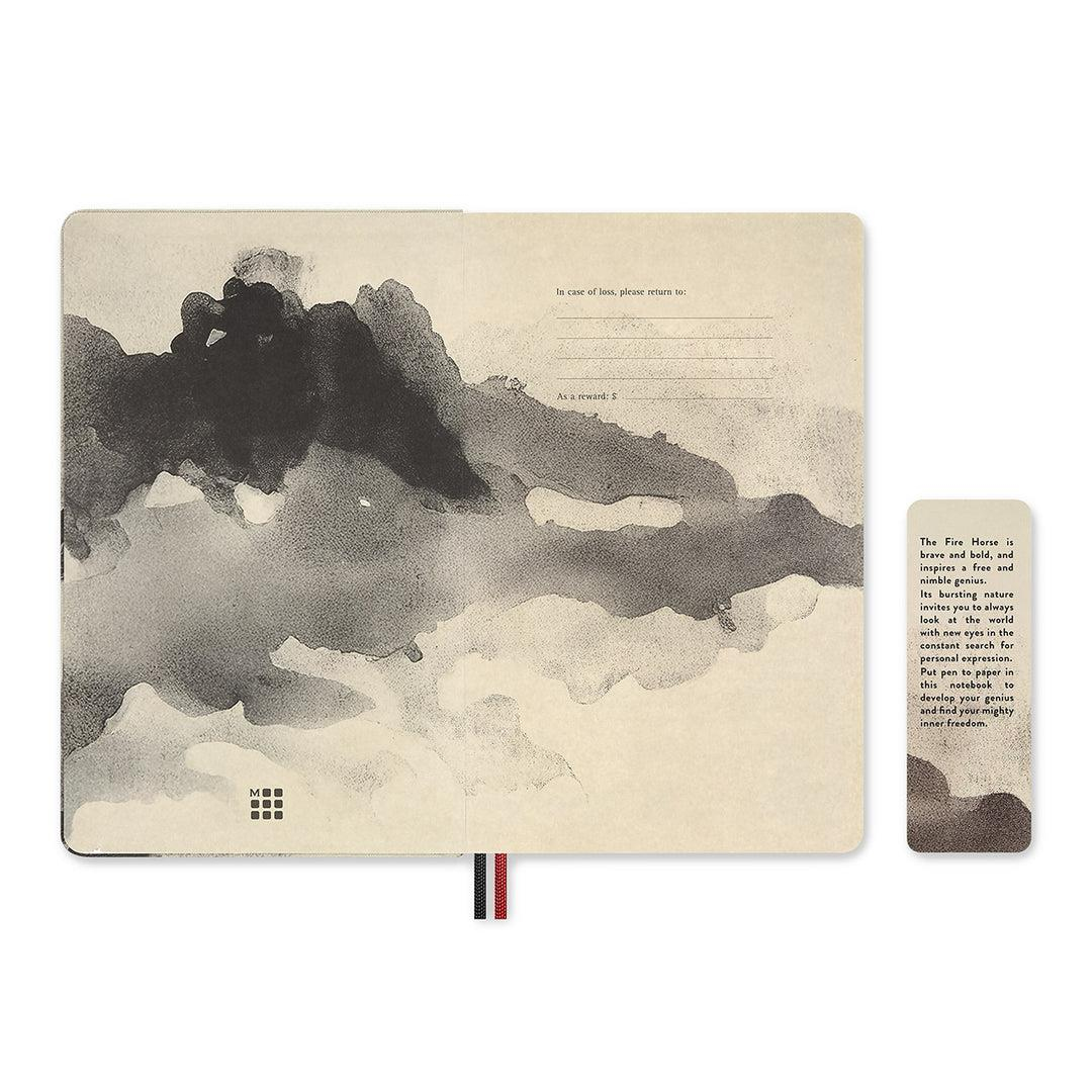 Moleskine Year of the Horse Limited Edition Sert Kapak Çizgili Defter Krem
