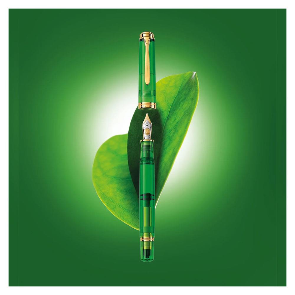 Pelikan Souveran M800 Dolma Kalem Green Demonstrator F Uç