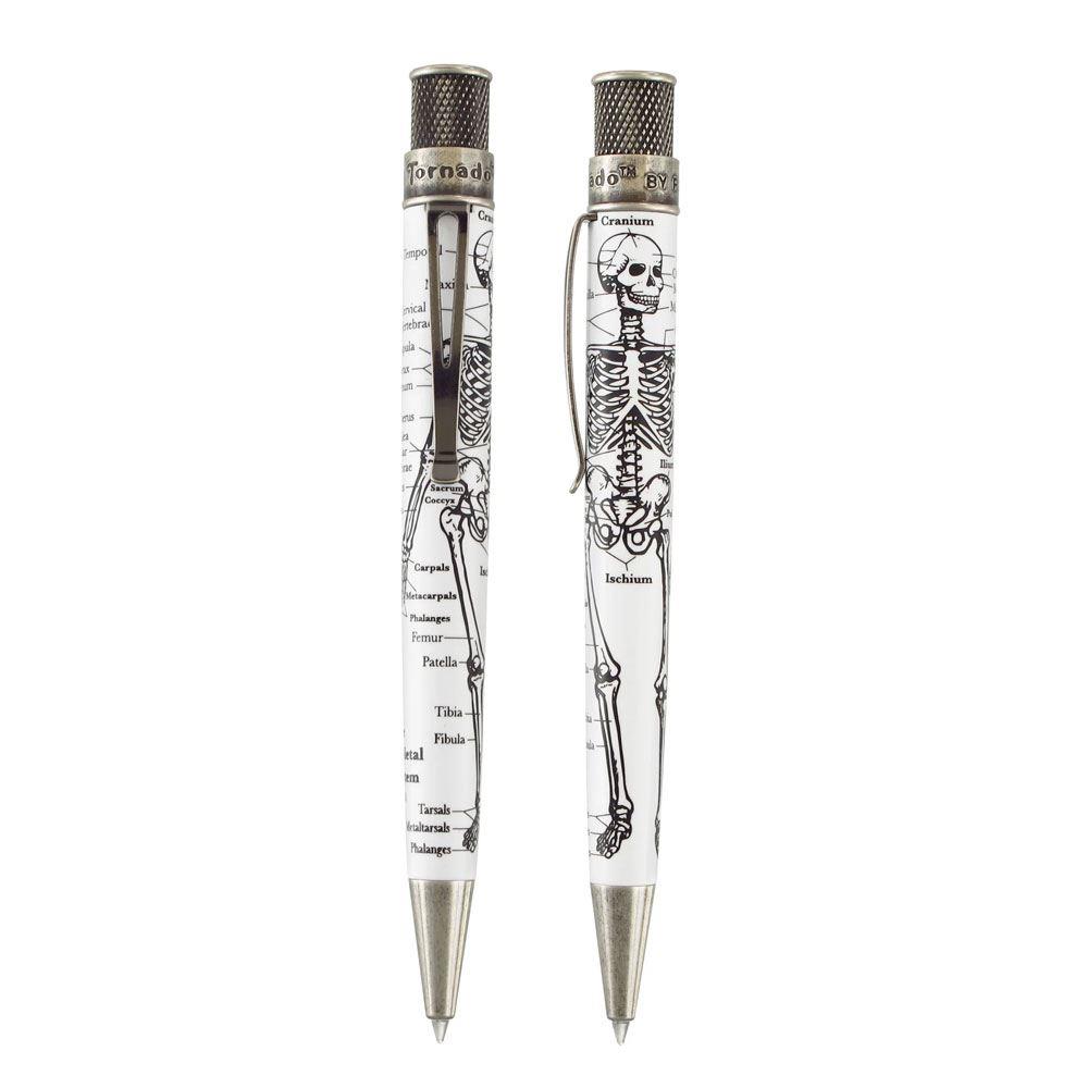 Retro 51 Tornado Vintage Metalsmith Dr. Gray Skeleton Glow in the Dark Roller Kalem VRR-1346 