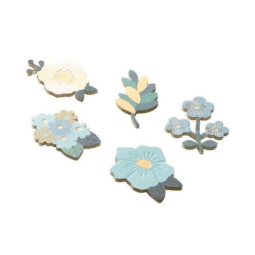 Midori sticker seal PC museum decoration with flower