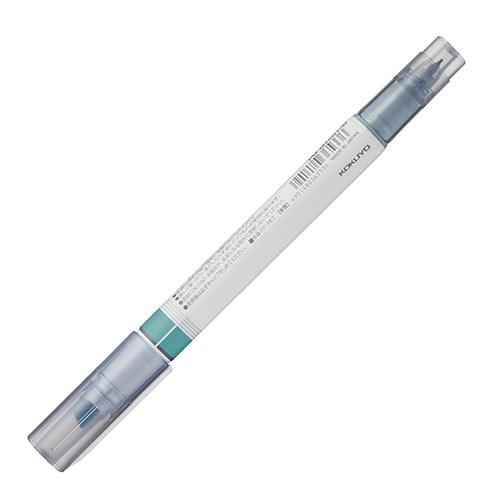 Kokuyo Mark+ Çift Taraflı ( Fosforlu ve Fineliner) Kalem Turquoise/Turquoise
