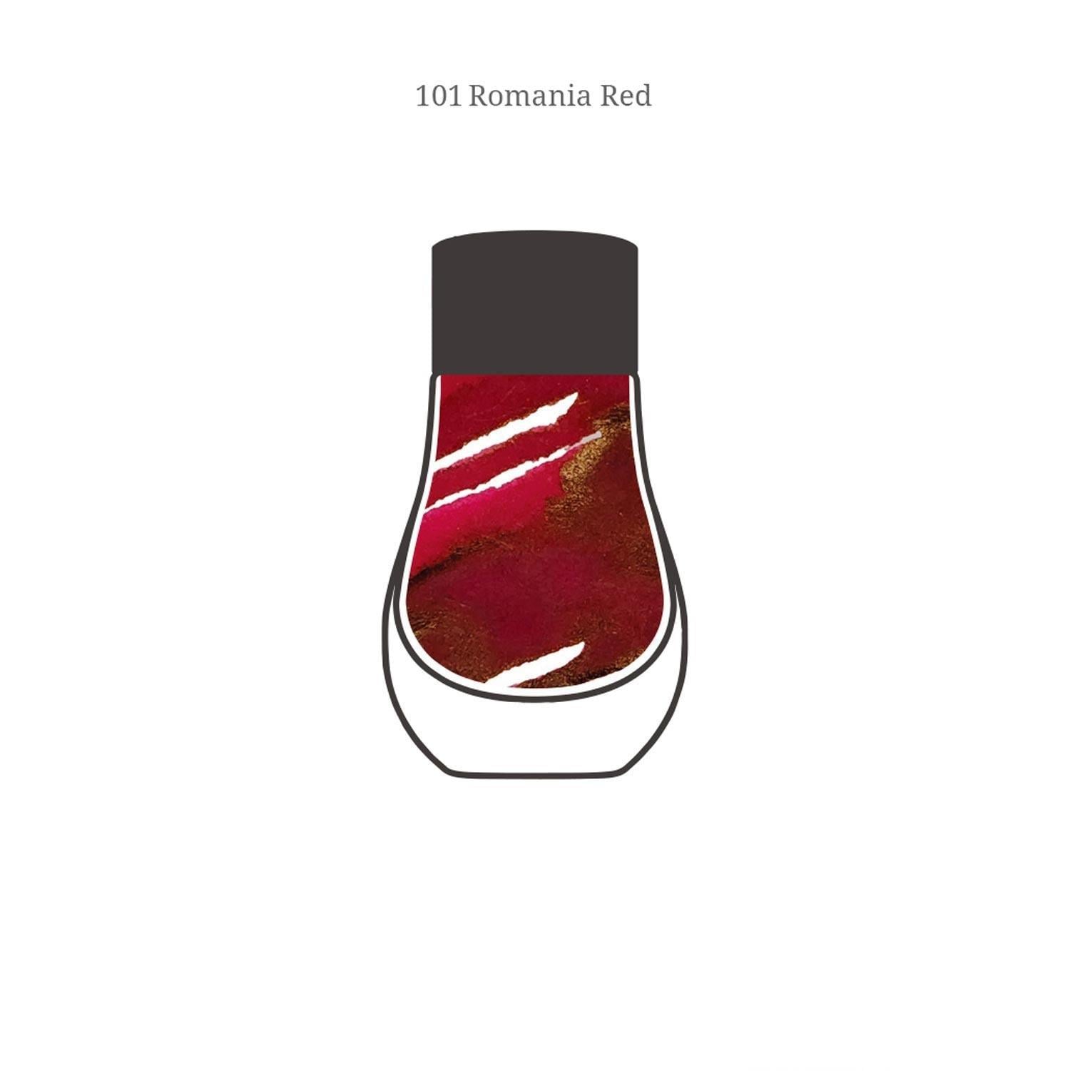 Dominant Industry Standard Şişe Mürekkep Romania Red