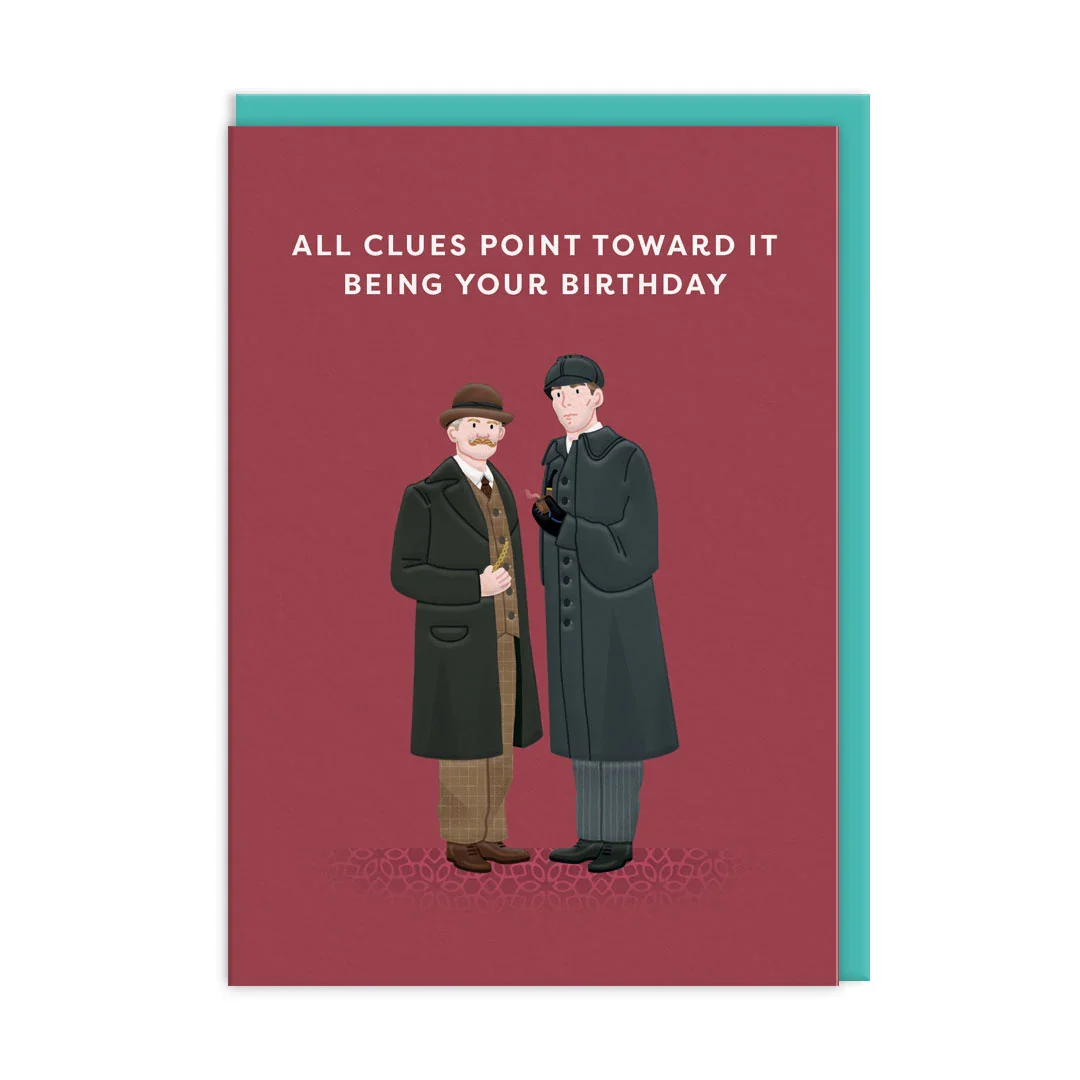 Ohh Deer Tasarımı A6 Kartpostal Sherlock Holmes 13340