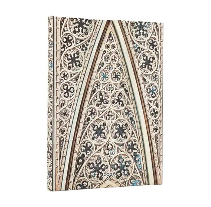 Paperblanks 2026 English Diary  Vault of the Milan Cathedral Midi Hor Ajanda