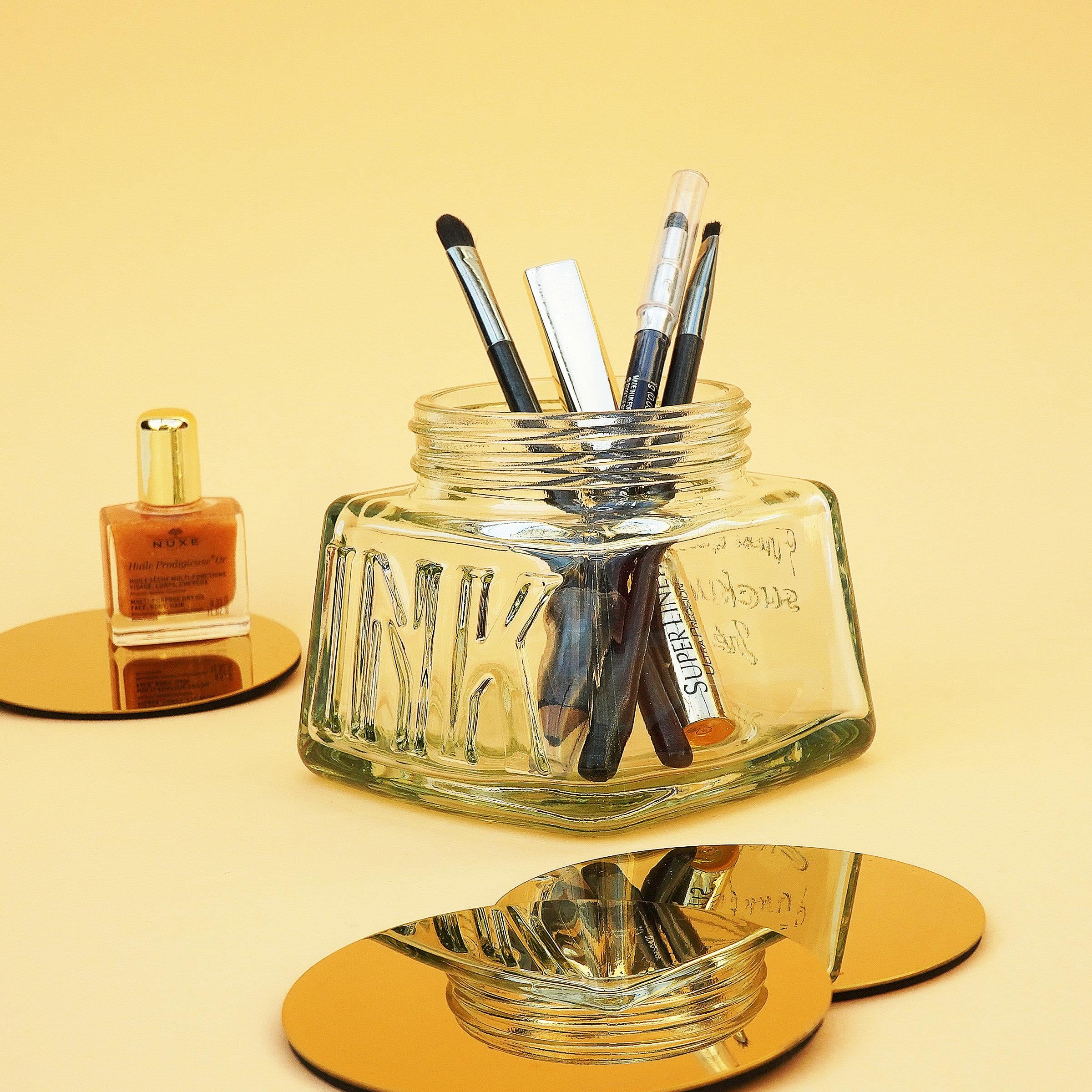 Suck Uk Inkwell Desk Tidy  Cam Masaüstü Kalemlik