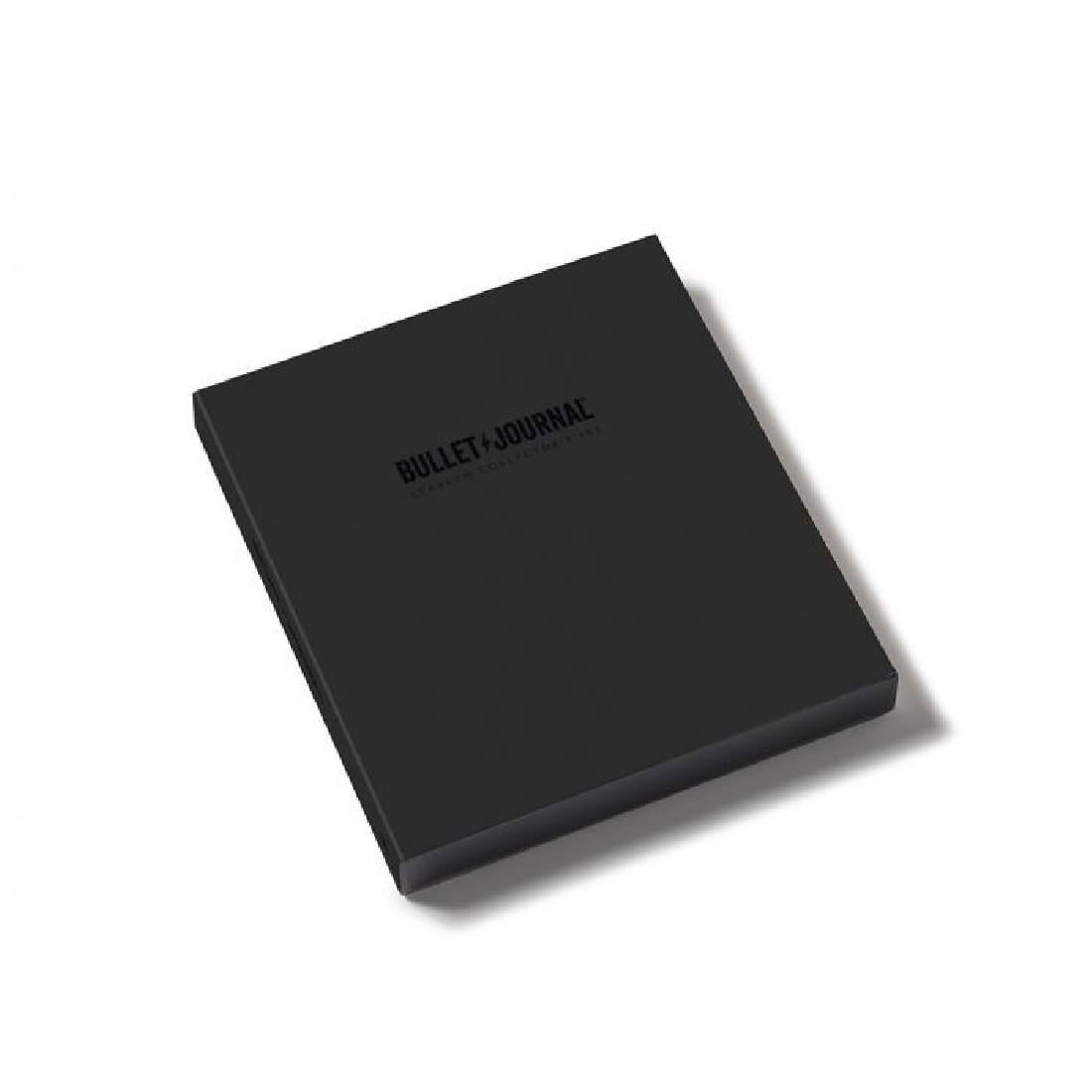 Leuchttrum 1917 Bullet Journal All Black Stealth Collector's Set Limited Edition Kalem, Defter ve Kitap Ayracı