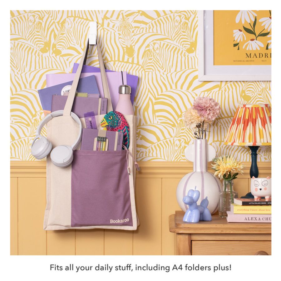IF Bookaroo Tote Çanta Açık Gri Krem 38035