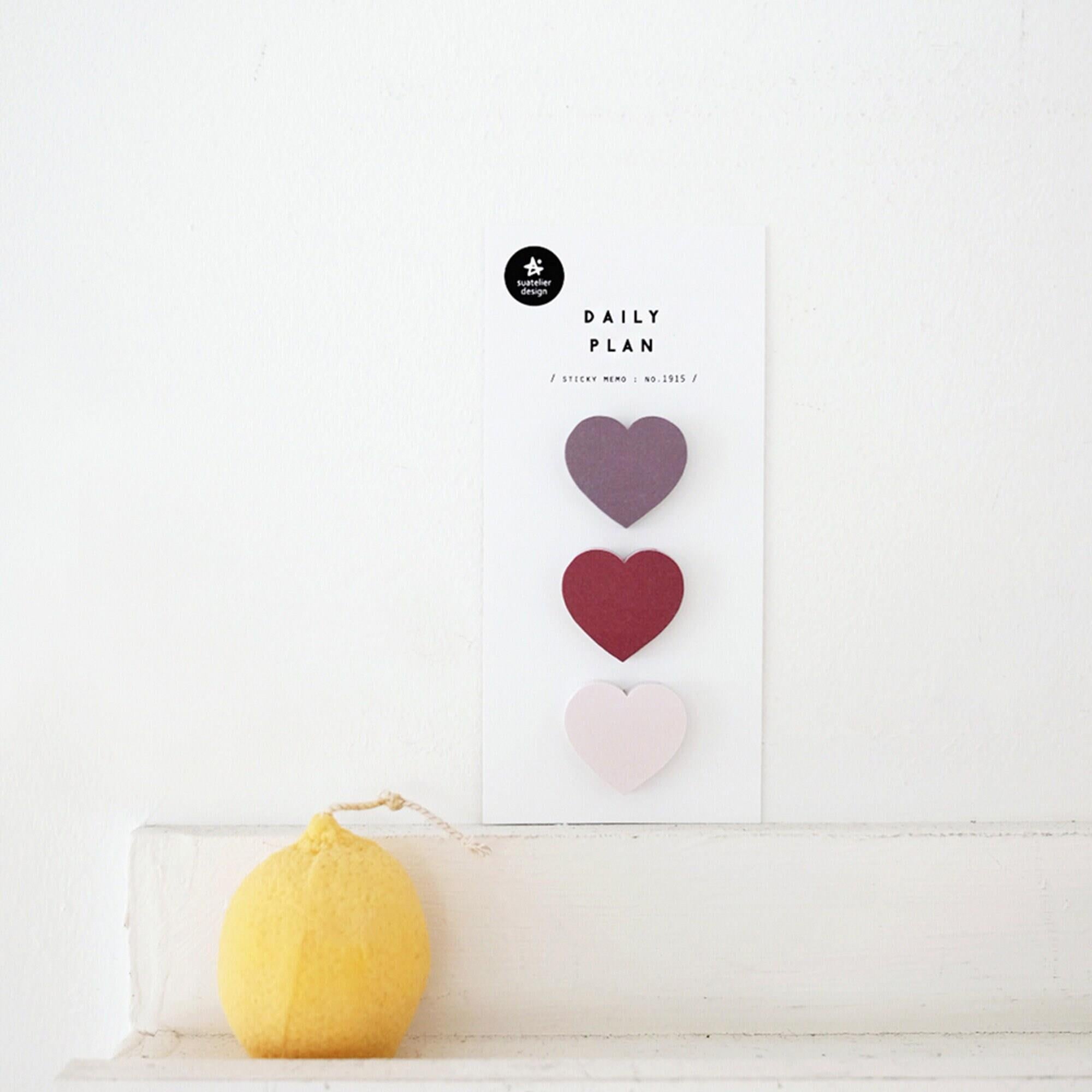 Suatelier Design Deco Sticker Daily Plan No:1915 Hearts 