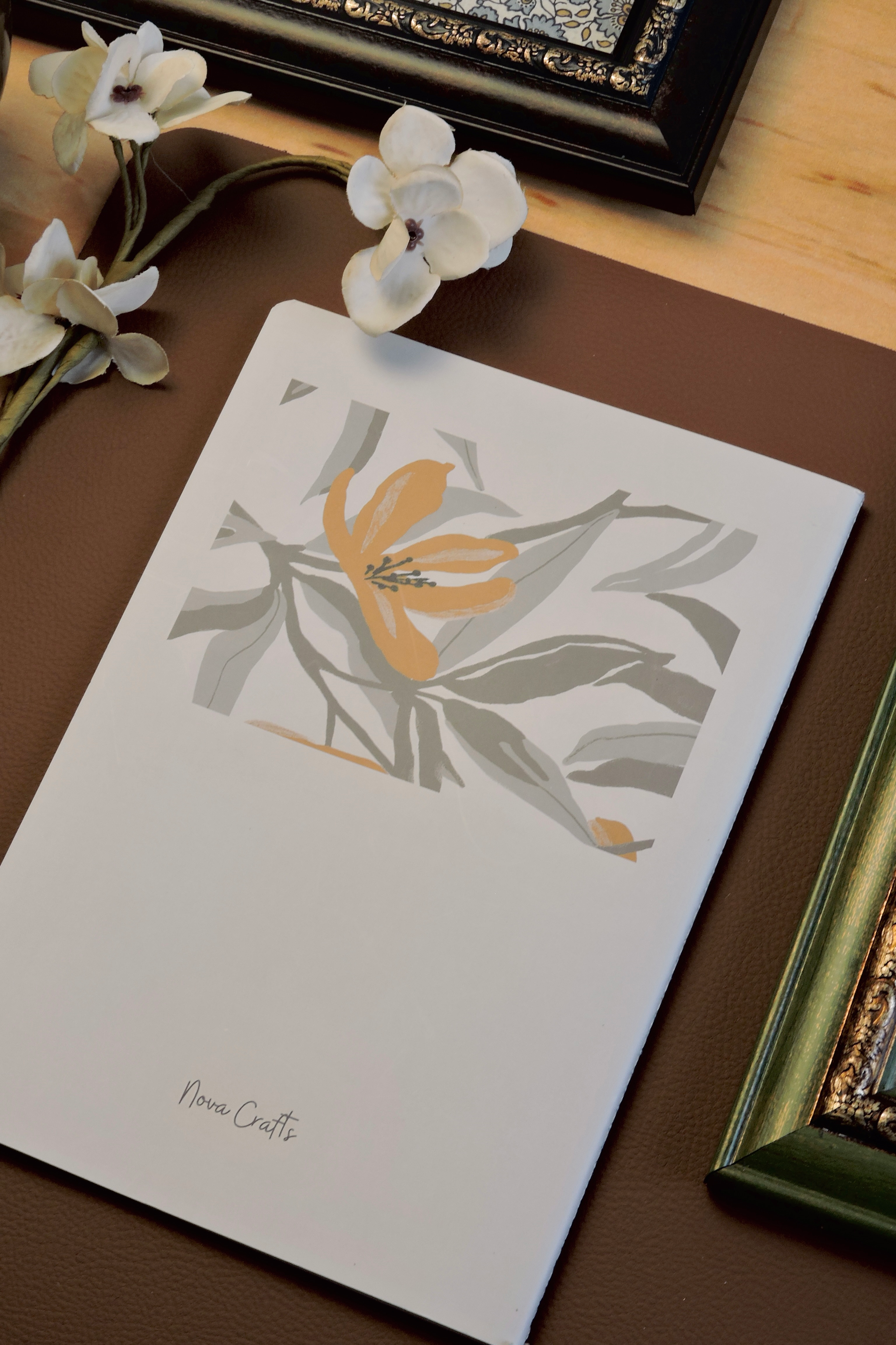 Nova Crafts Kuşe Kapak Terzi Dikiş Defter 14.5x21 cm. 80 sy. Ivory