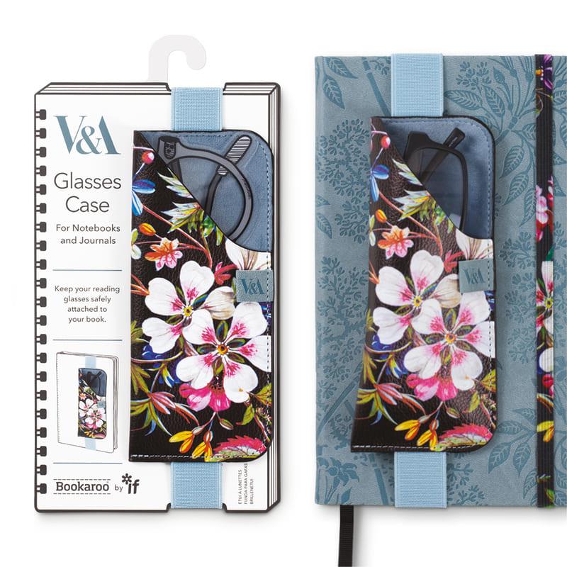 IF Bookaroo Glasses Case Lastikli Gözlük Kılıfı - Kilburn Black Floral 