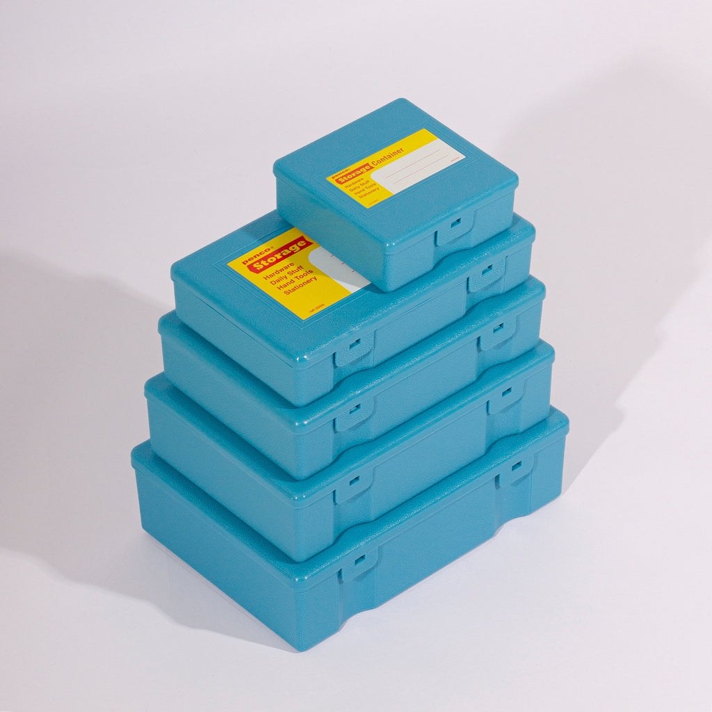 Penco Storage Container Plastik 4 in 1 Kalemlik & Kutu Light Blue EB013 LBL