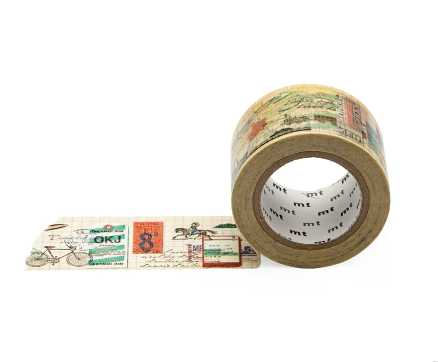 Kamo-i Masking Washi Tape 30mm×7m Ex-Travel Vehicle