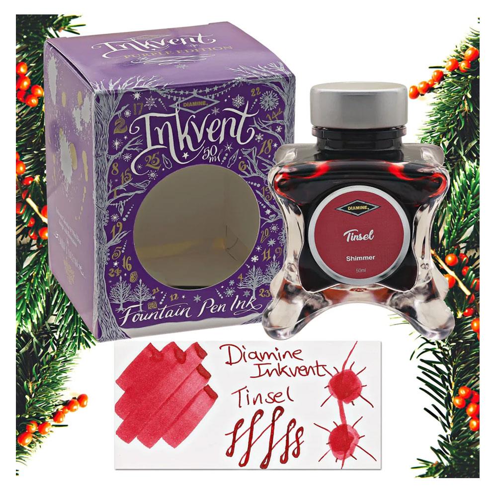 Diamine Inkvent Purple Collection Şişe Mürekkep 50ml Tinsel
