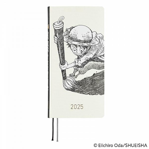 Hobonichi Techo Weeks ONE PIECE magazine: Straw Hat Luffy (Ivory) Agenda 2025 Settimanale