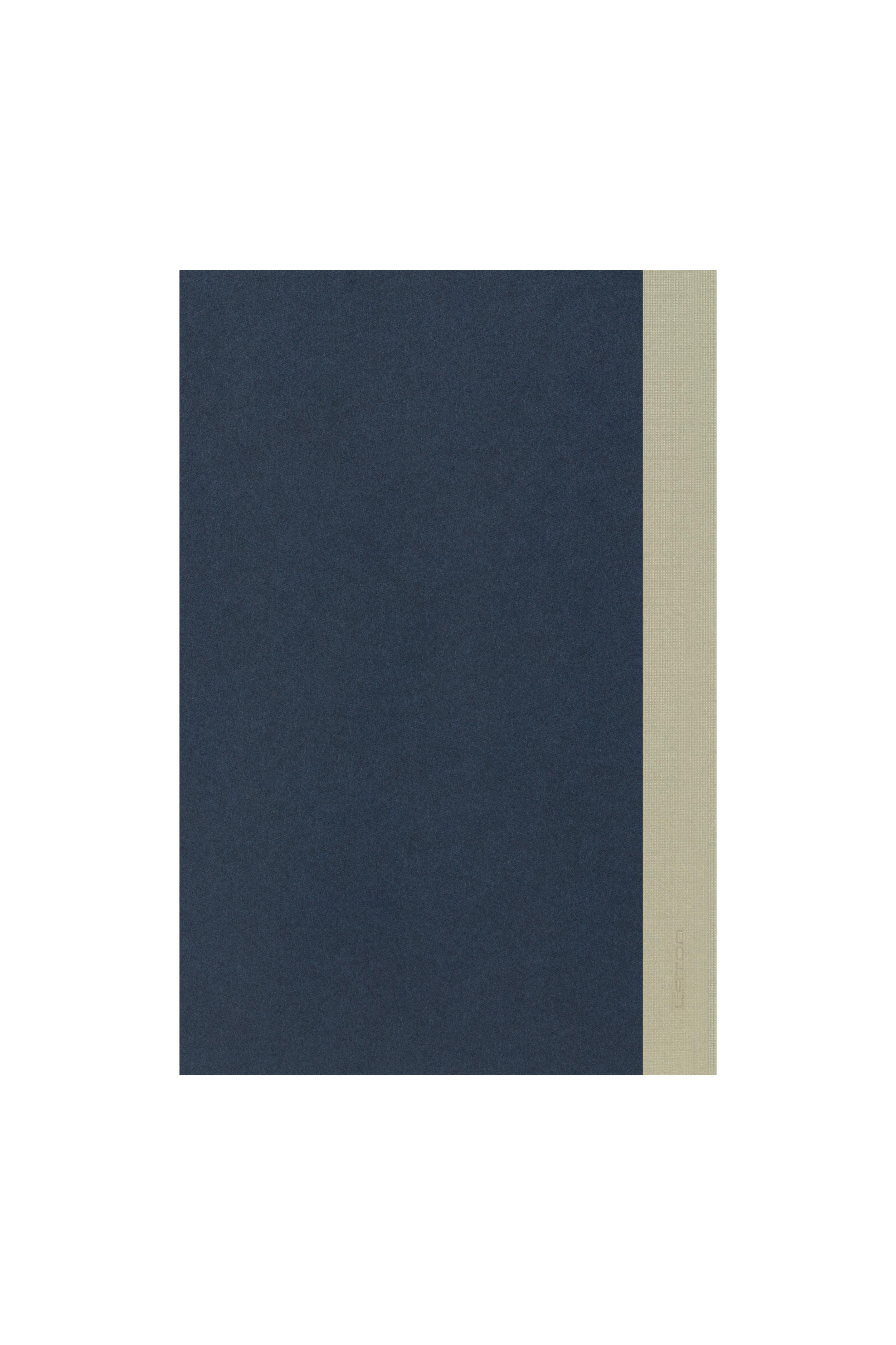 Laton Ilmiö A5 Keten Kumaş Sert Kapaklı Defter Dark Blue