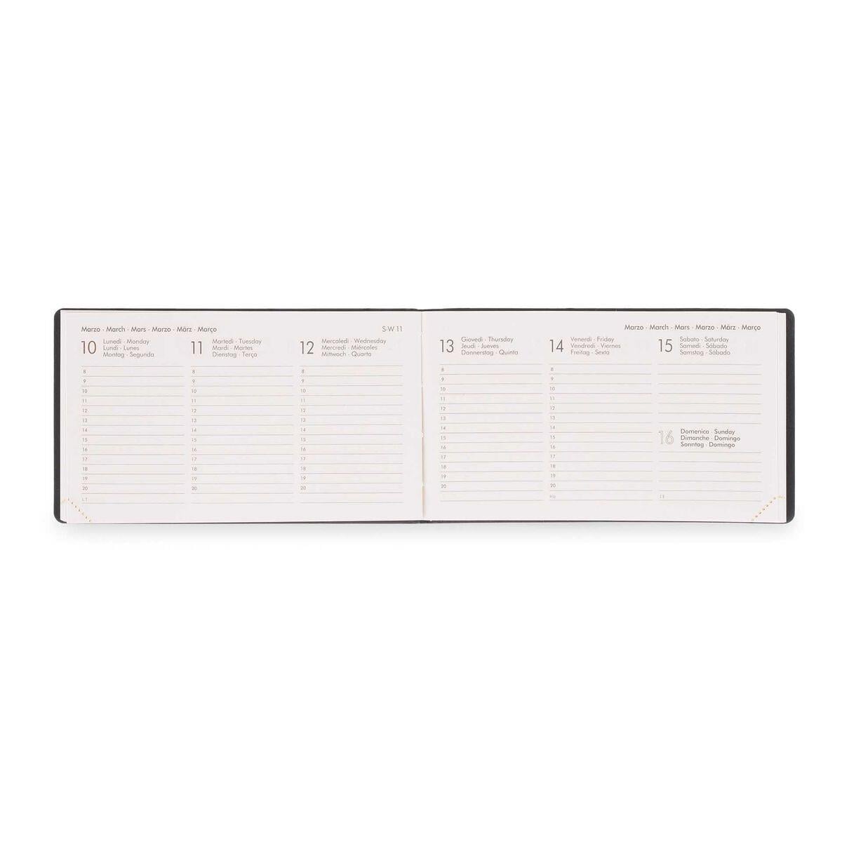 Legami Small Size Agenda/Planner 2025 12 Months Ajanda Black Diamond
