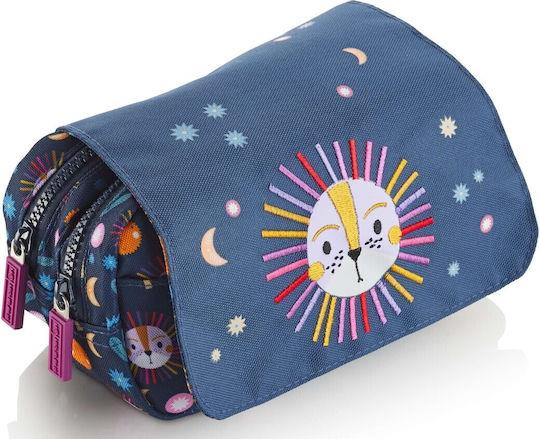 Miquelrius King Of The Jungle ÇıtÇıtlı Bölmeli Fermuarlı Kalem Çantası