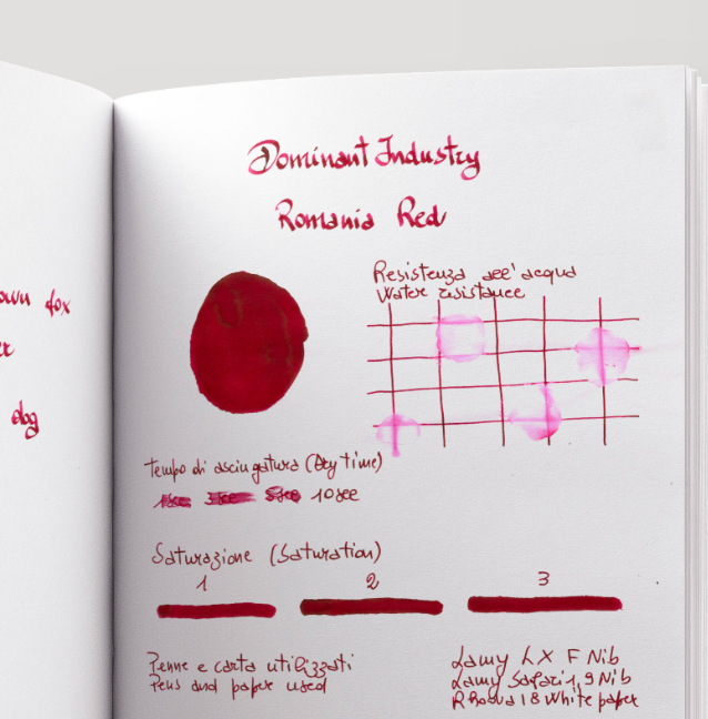 Dominant Industry Standard Şişe Mürekkep Romania Red