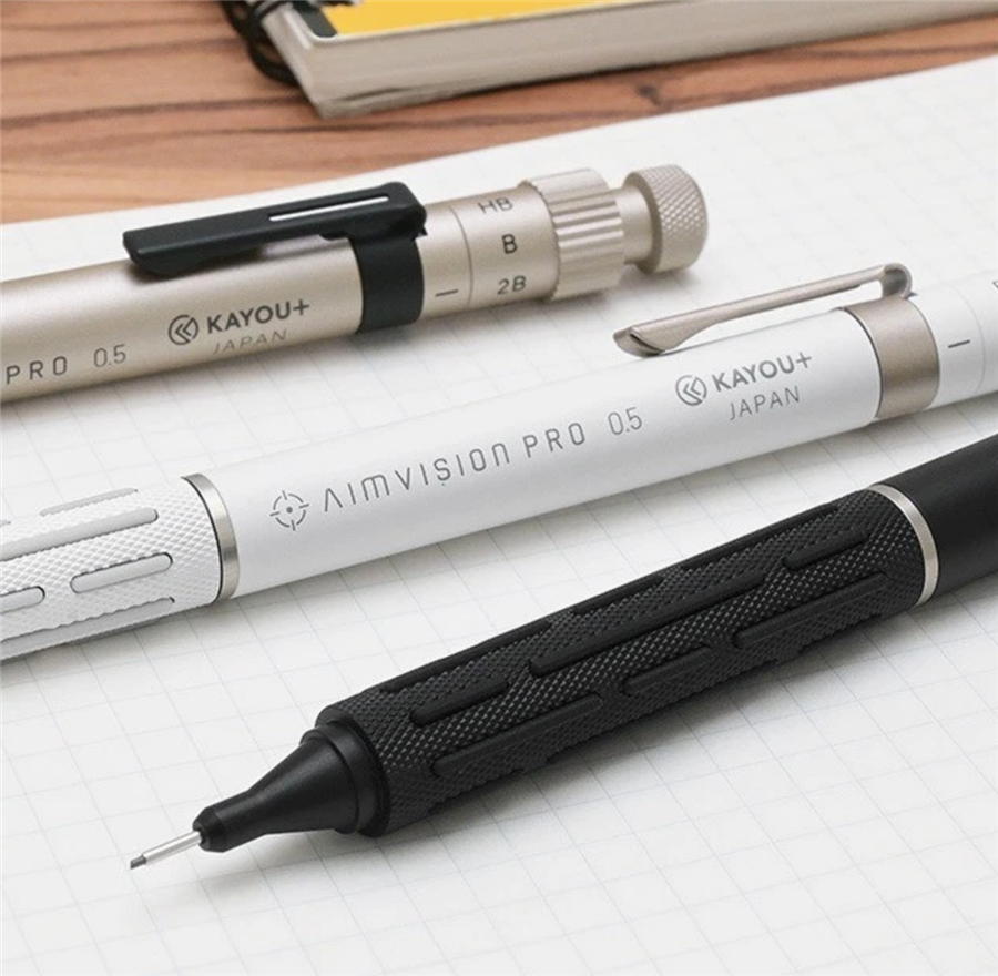 Kayou Plus Aimvision Pro Teknik Çizim Mekanik Kurşun Kalem Meteor Black KAMP-AIPBK