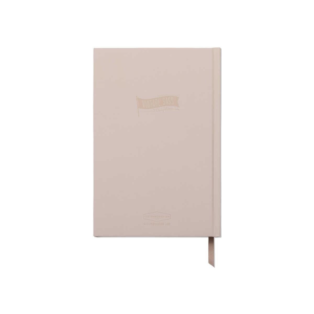 DesignWorks Ink Vintage Sass Hardcover Journal - Shiitake Happens Defter