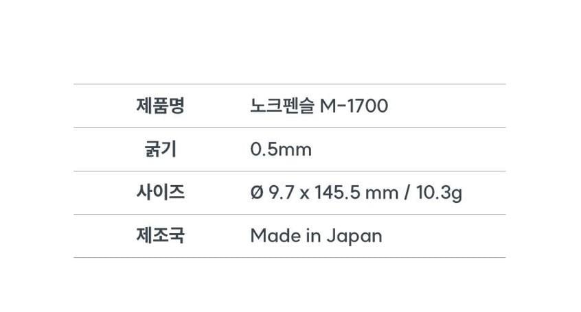Zebra Knock Mekanik Uçlu Kalem M-1700 0.5mm Gri