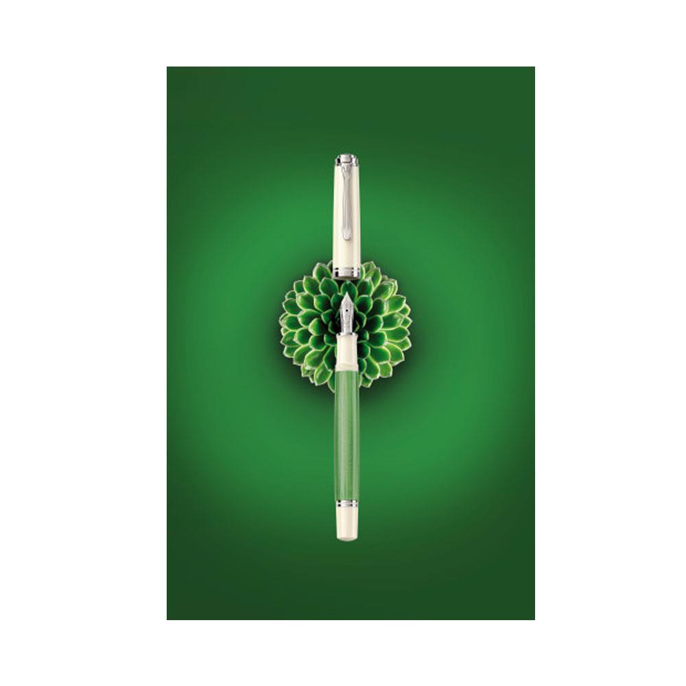Pelikan Souveran M605 Dolma Kalem Green White EF Uç 