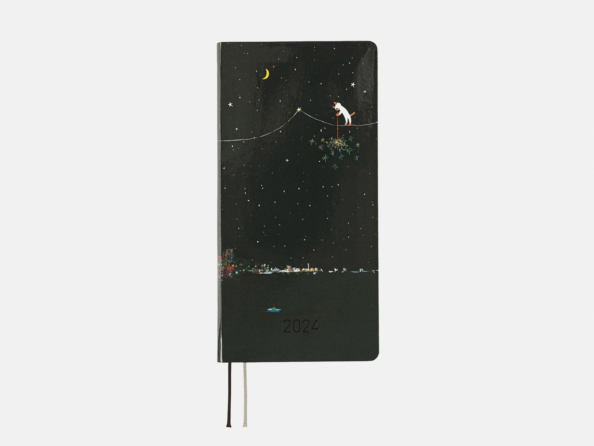 Hobonichi Weeks Japanese Version 2024 Jan. Start Hiroko Kubura Another Night Of Falling Star Sparklers