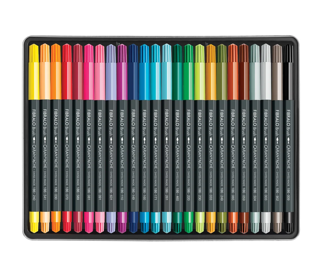Caran d'Ache Fibralo™ Brush 24'Lü Keçeli Kalem Seti 186_324