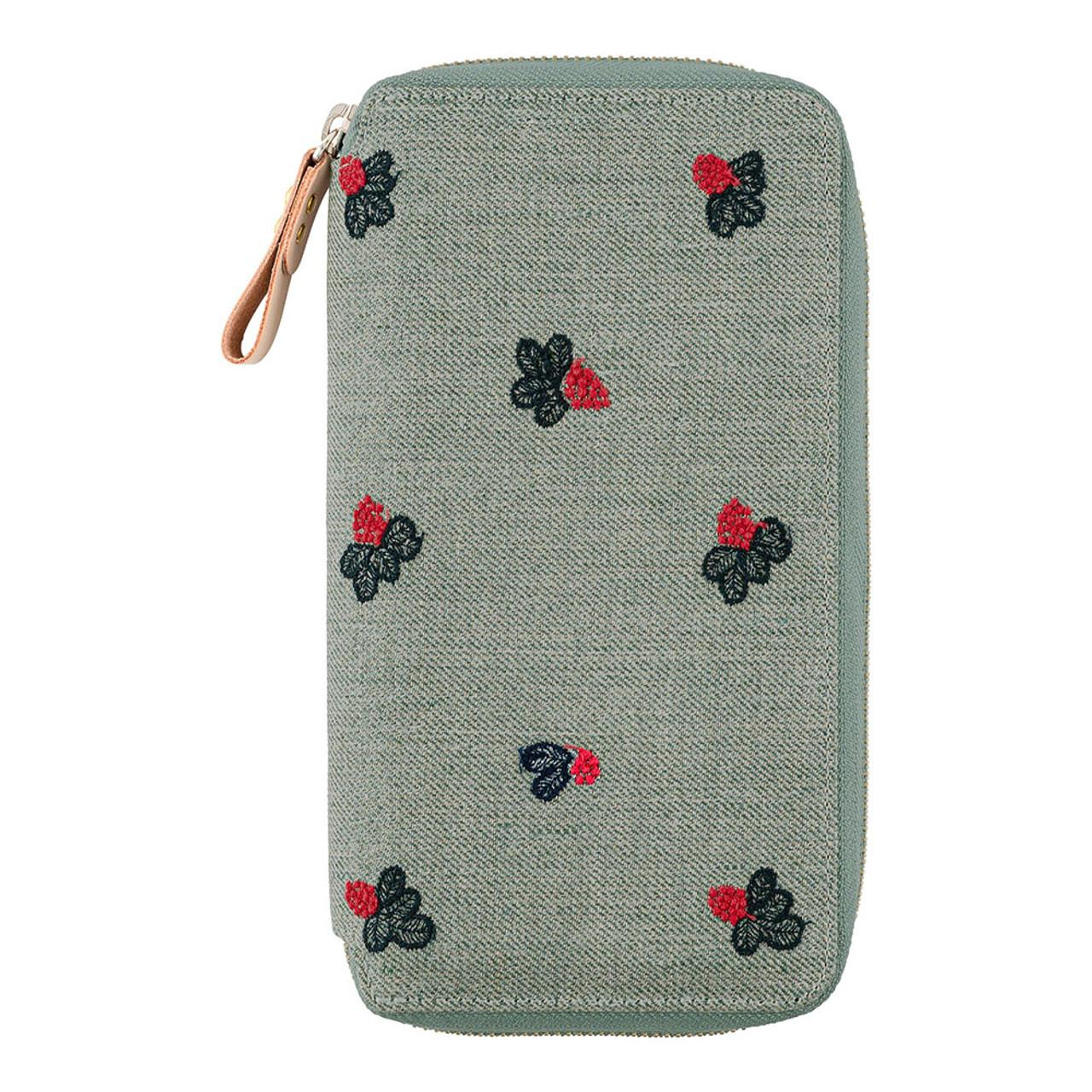 Hobonichi Weeks Cover - Mina Perhonen: Light Berry (Green)