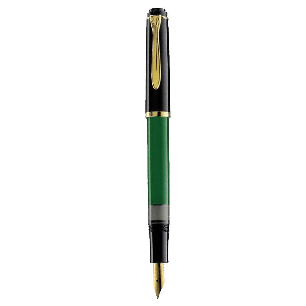 Pelikan M150 14 Ayar Altın Kaplama Uç Dolma Kalem EF Yeşil