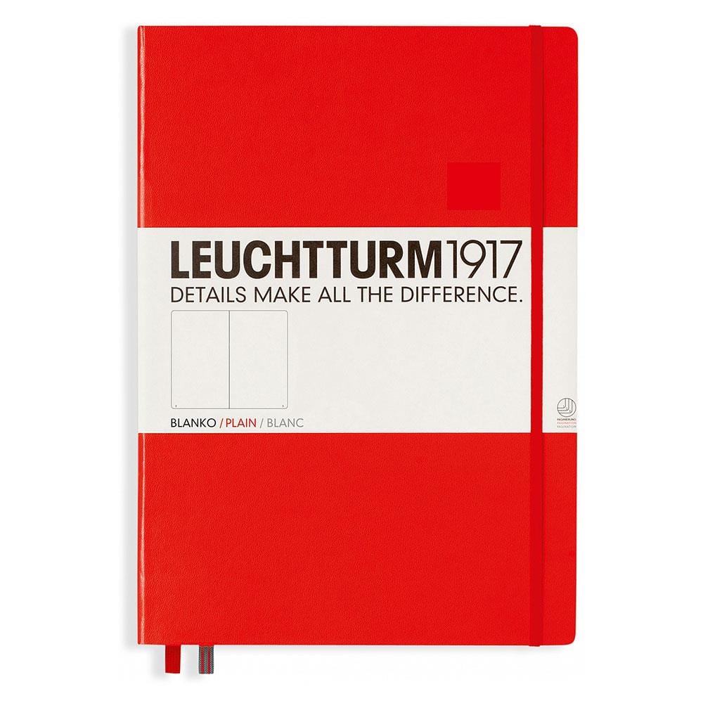 Leuchtturm1917 Master Classic A4+ Çizgisiz Defter Red 320727