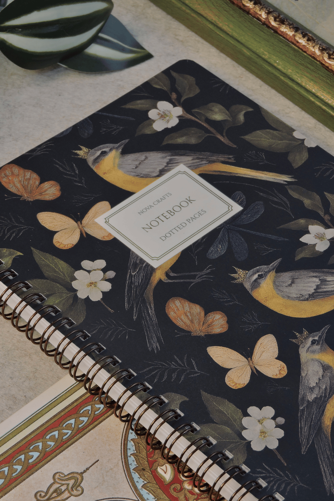Nova Crafts Terzi Dikiş Garden Siyah Noktalı Defter