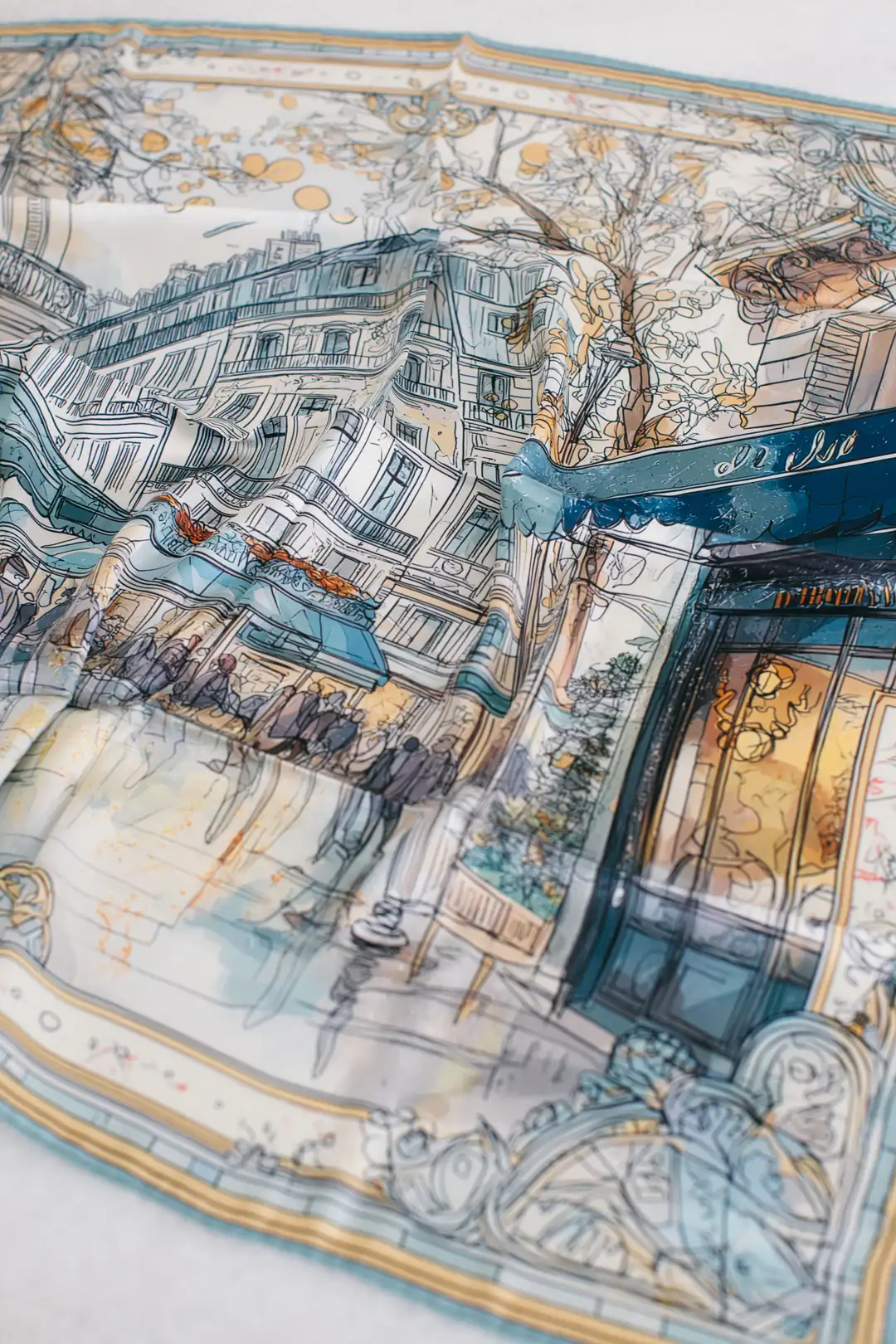 Café Saint-Germain İpek Fular
