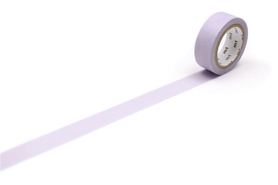 Kamo-i Masking Washi Tape 15mm×7m×8 Rolls Pastel Lavender