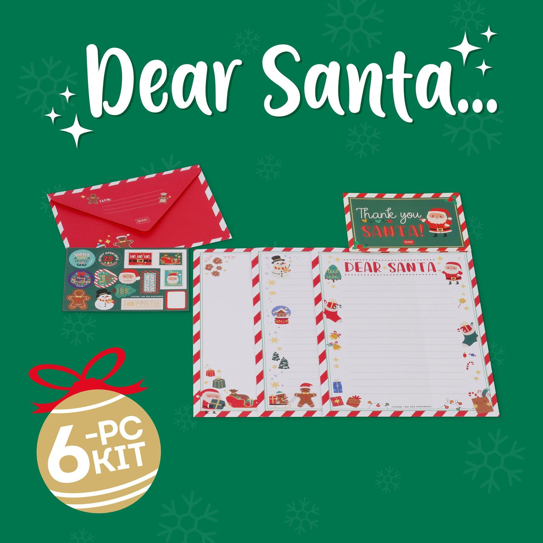 Legami Santa Claus Letter Kit Yeniyıl Mektup Seti 