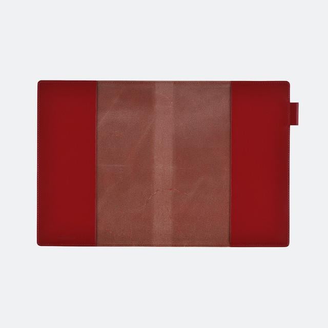 Hobonichi 5-Year Book Cover - A5 Cousin, Deri Defter Kılıfı,  Leather Red