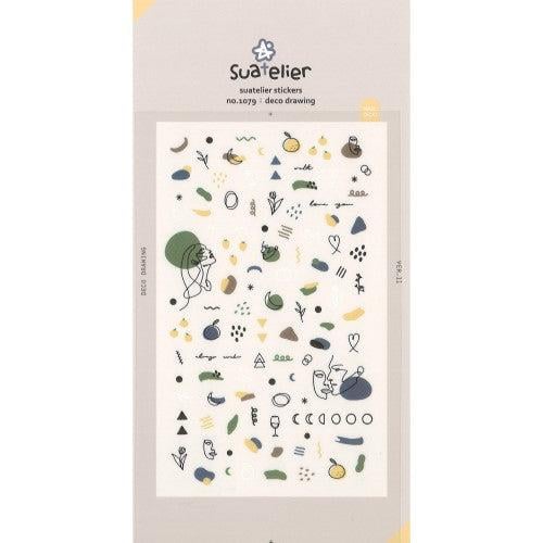 Suatelier Deco Sticker Nail Tırnak Deco Drawing 