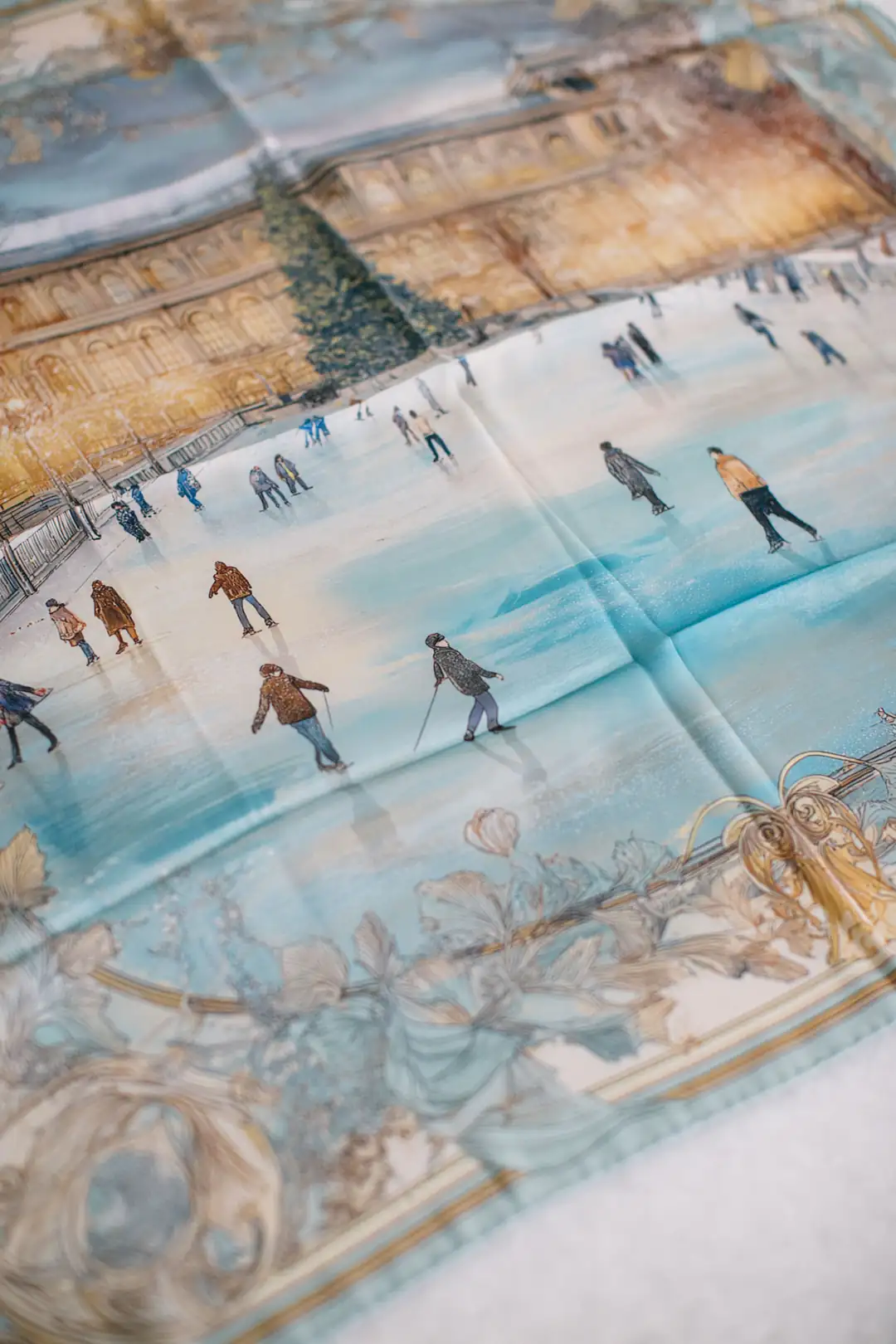 Christmas Skating İpek Fular
