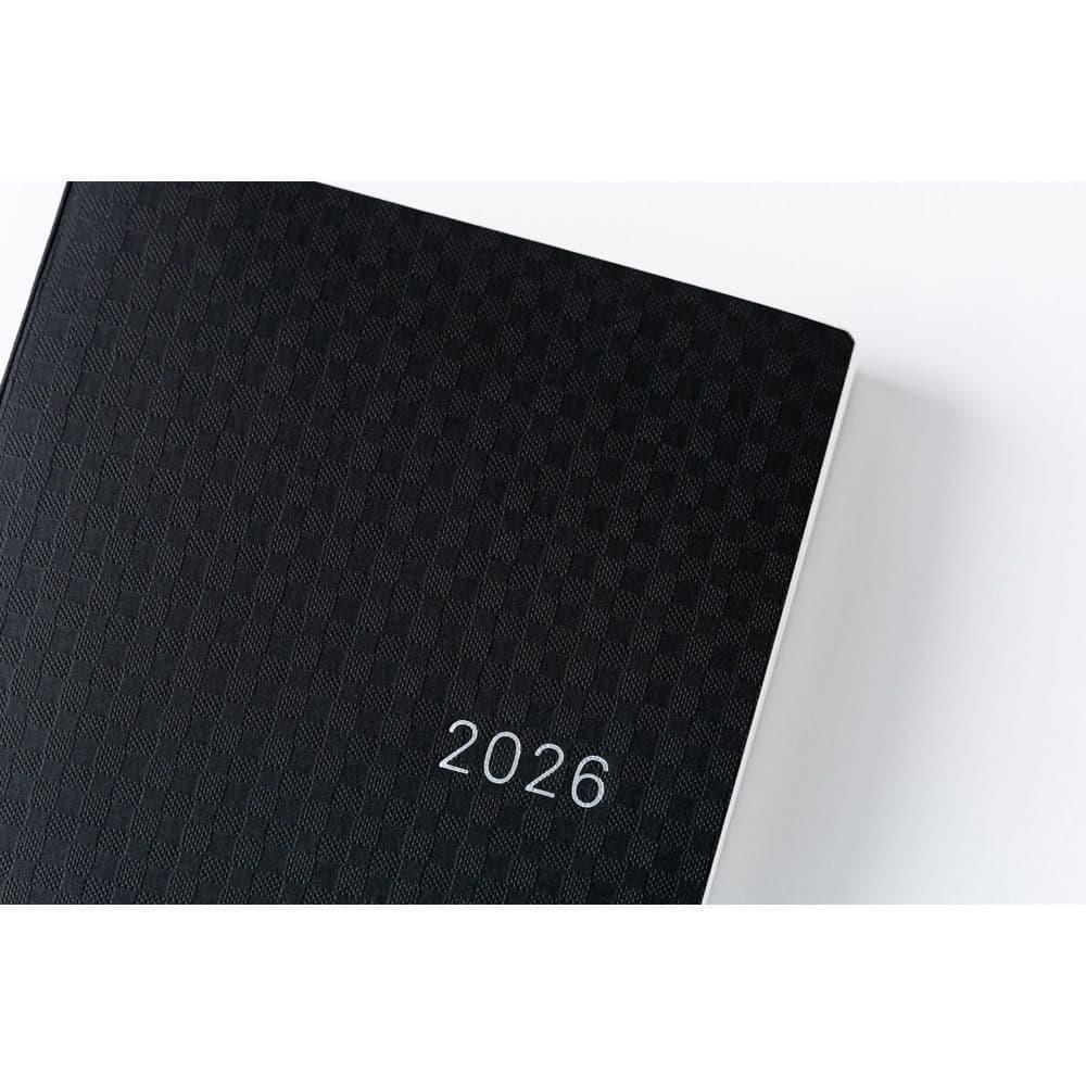 Hobonichi  Ajanda Techo HON - A6 English - Paper Series: Black Gingham - 2026 Jan Start