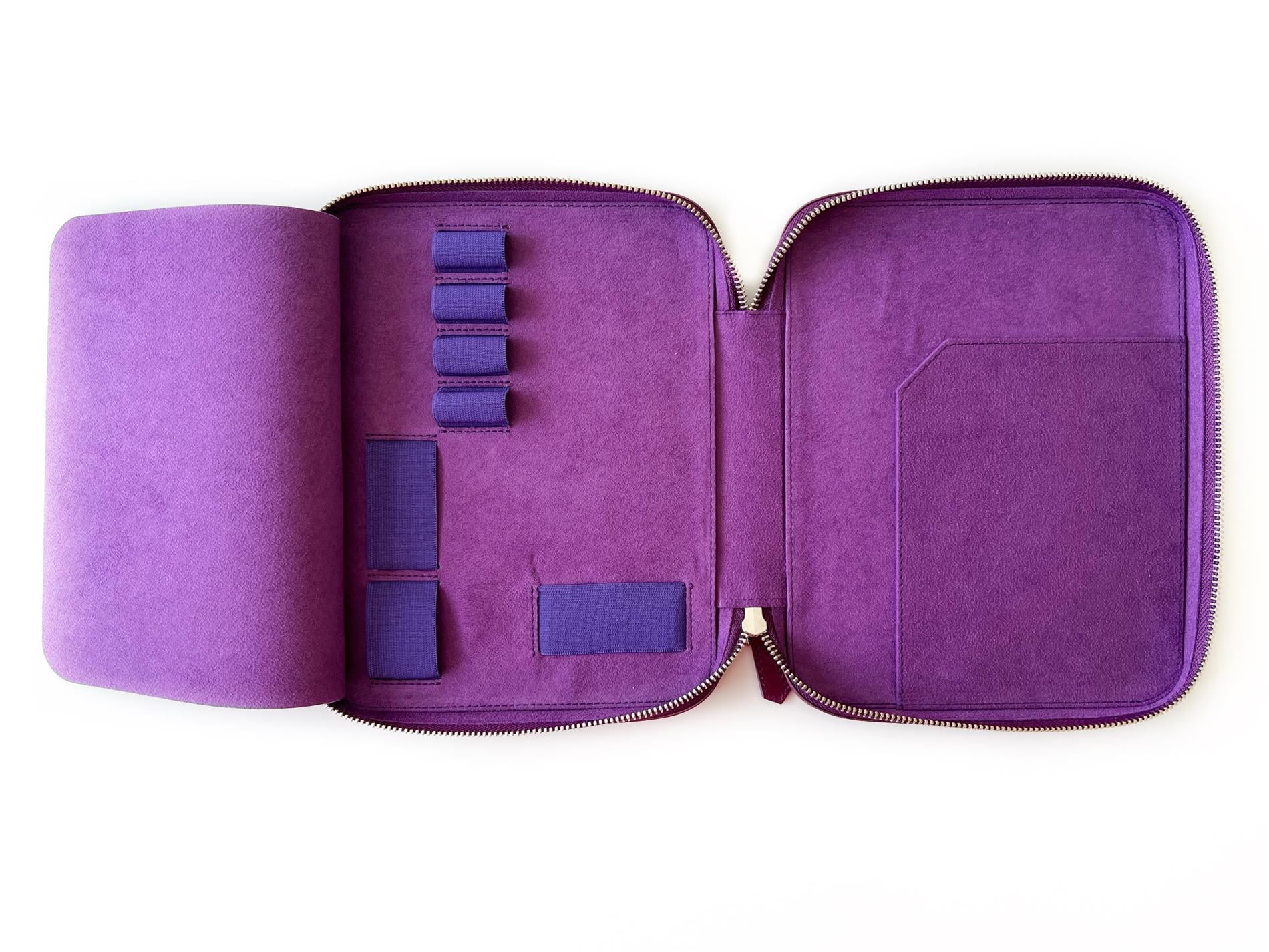 Eng Leather Violet A5 Size Deri Organizer