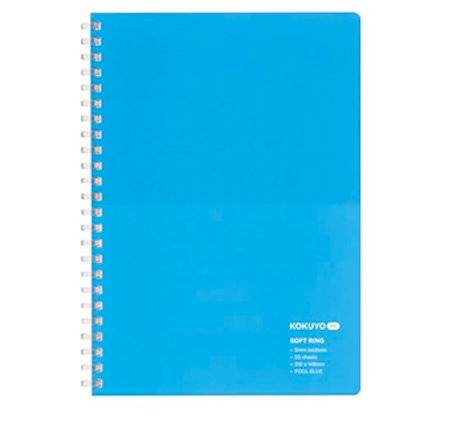 Kokuyo Me Limited Edition 2024 50 Yaprak, Soft Ring Telli, 5 mm Kareli, A5 Defter Pool Blue