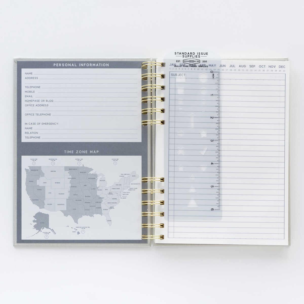 Designworks Ink Standard Issue Spiralli Defter Ochre
