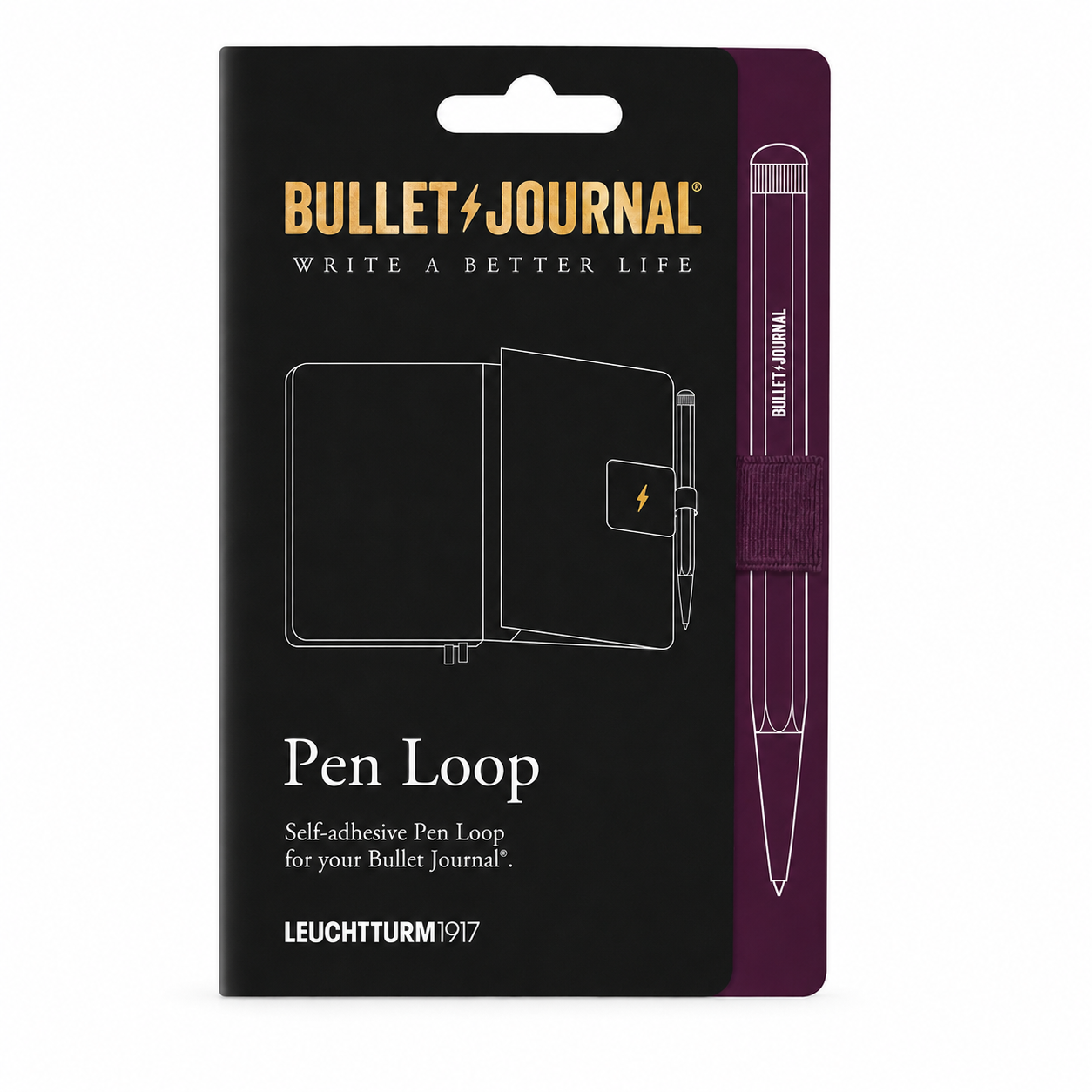 Leuchtturm1917 x Bullet Journal Limited Edition Pen Loop, Kalem Tutacağı Purple 400428