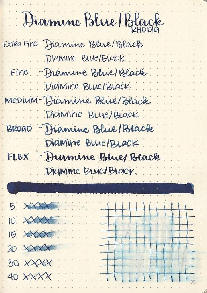 Diamine 30 ml Şişe Mürekkep Blue Black