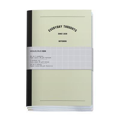 Miquelrius A5 B2Basics Dikişli Noktalı  Üçlü Defter Seti  